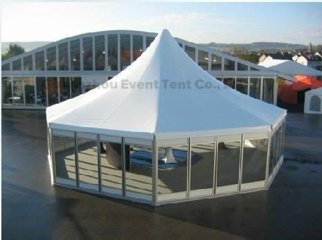 アルミニウム結婚の太陽エネルギーによってはガラス壁が付いている防火効力のあるテントが現れます