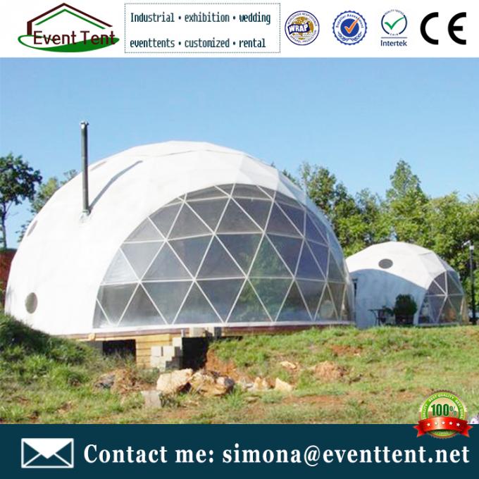 一時的な絶縁された構造のドームのテント、防音のドームのテントのキャンプにglamping