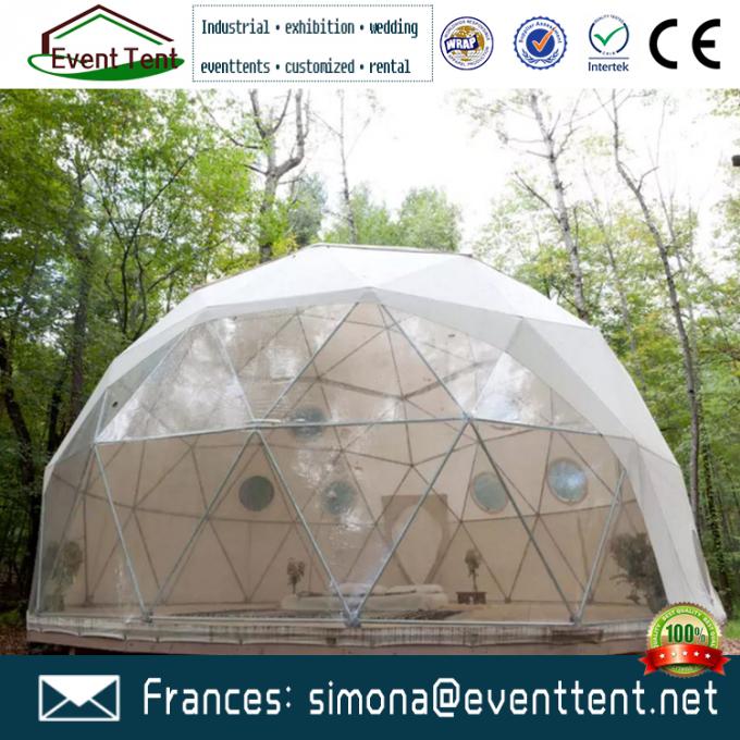 一時的な絶縁された構造のドームのテント、防音のドームのテントのキャンプにglamping