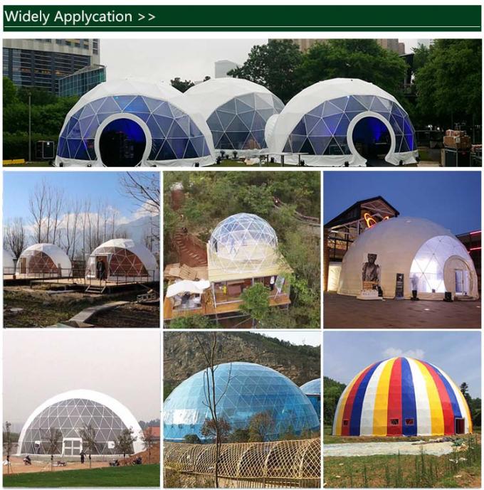 Dia 30mの屋外の大きい展示会のおおいのテントのドームのテント、鋼鉄Q235