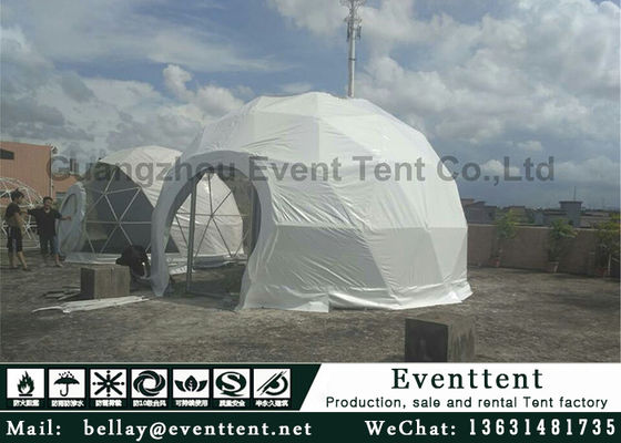 中国 ゆとりは熱い電流を通された鉄骨フレーム6mの直径が付いている大きいドームのテントを囲みます サプライヤー