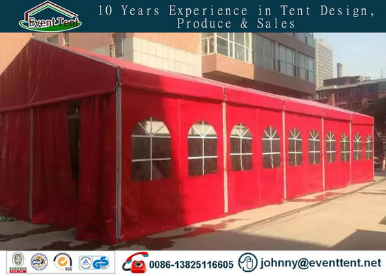 中国 赤い色10x40mアルミニウム フレームの結婚披露宴のテントの玄関ひさし党テント サプライヤー