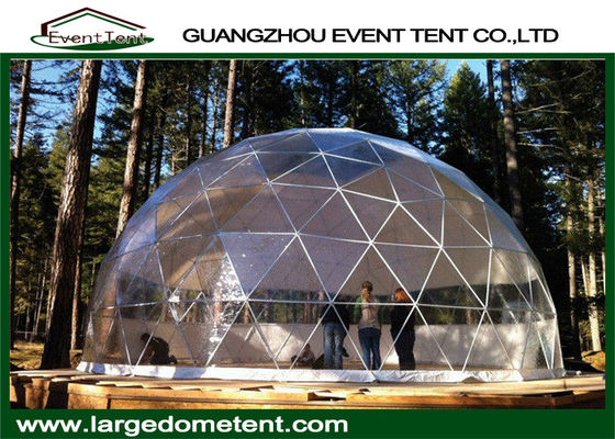 中国 透明なポリ塩化ビニールの半分球の測地線ドームのテント屋外展覧会党テント サプライヤー