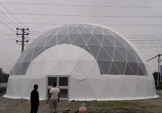 中国 ポリ塩化ビニールとの紫外線抵抗力がある/防水ドームの小型テントの円形の定形はカバー生地に塗りました サプライヤー