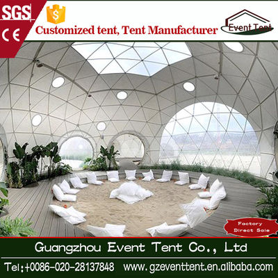 中国 方法巨大な測地線ドームのテント、屋外のでき事の玄関ひさし党テント サプライヤー