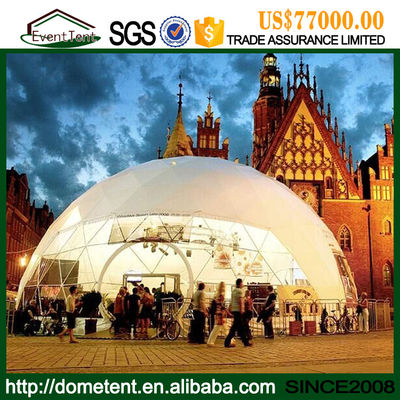 中国 一時的な絶縁された構造の大きいドームのテント、防音のドーム家族のキャンプ テント サプライヤー