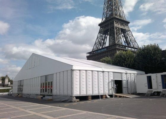 中国 30mの明確なスパンの産業貯蔵のためのさびない屋外の倉庫のテント サプライヤー