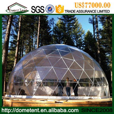 中国 明確な屋根カバーが付いている大きく透明なでき事の測地線ドームのテント サプライヤー