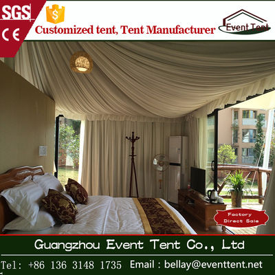 中国 二人用SGSのための紫外線抵抗力がある透明で贅沢なキャンプ テント サプライヤー