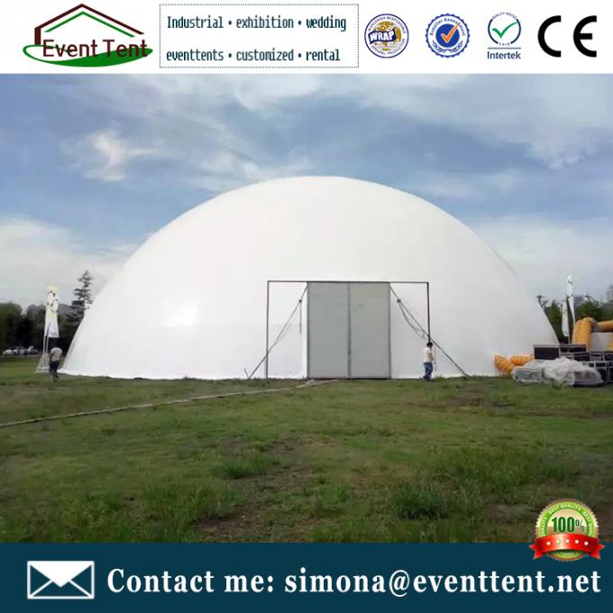注文の遊園地の大きいドームのテントは、スポーツ・センターのための測地線ドームに金属をかぶせます