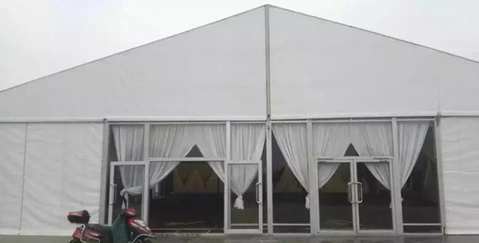 熱い販売20mの幅の防水ポリ塩化ビニールの生地が付いている白い屋外の倉庫のテント