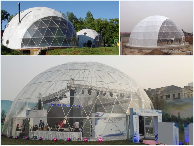 測地線の鋼鉄30m直径の屋外のでき事のための大きいドームのテント