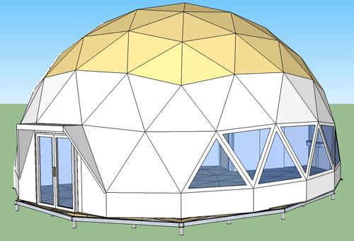 100%の防水屋外の測地線ドームの温室100-130のKm/H