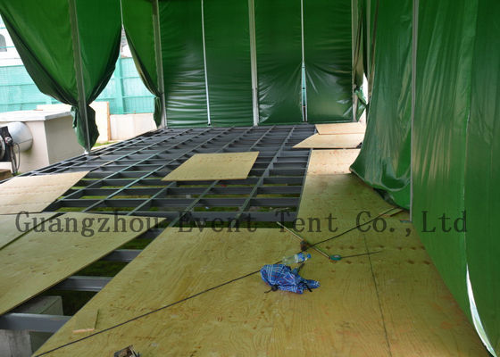 中国 強いナイトクラブ棒のための透明なポリ塩化ビニールWindowsが付いているフレームのテント サプライヤー