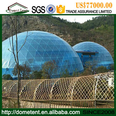 中国 30mの直径のガラス繊維の党/家の生活のための大きいドームのテントの家 サプライヤー