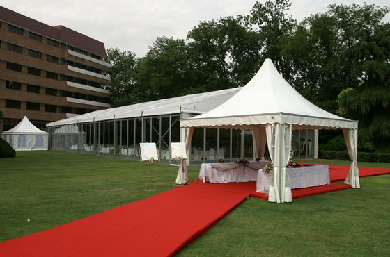 中国 アルミニウム フレーム6mの塔党テント、注文の玄関ひさしの結婚式のテント サプライヤー