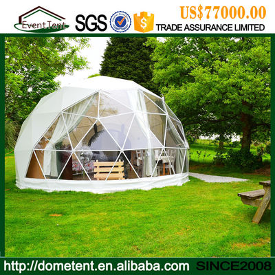 中国 さびなく大きい屋外のテント、ポリ塩化ビニール カバー金属フレームの測地線ドームの避難所 サプライヤー