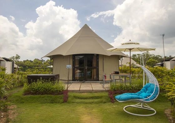 中国 ホテルの部屋/リゾートのための白い調節の避難所の贅沢なキャンプ テント サプライヤー