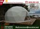 キャンプのための最も大きいテントは円形終了する鋼管/正方形によって形づけられる窓を焼きます サプライヤー