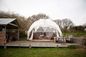 水証拠の結婚披露宴のテントの耐久のガラス ドアが付いている頑丈なドームのテント サプライヤー