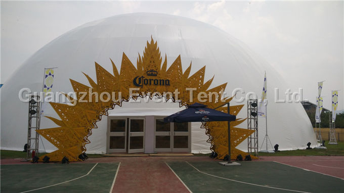 アルミ合金の明確なキャンプ テント、5mからの40直径への透明なドームのテント